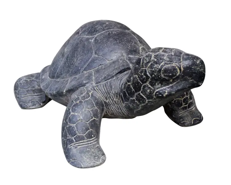 Product image 1 of the product “Turtle in size 60cm Length | Cast stone, handcrafted & coloured ”